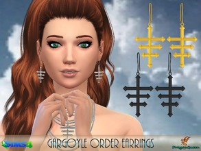 Sims 4 — Gargoyle Order Earrings by DragonQueen — Whether a fan of the graphic novel or of the movie, any I Frankenstein