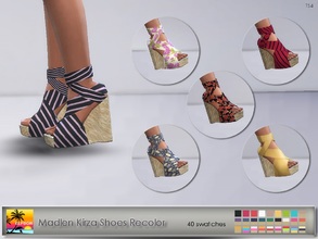 Sims 4 — Madlen Kirza Shoes Recolor - mesh needed by Elfdor — This is recolor of great work from @madlensims and you will
