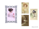 Shabby Chic Living - Recolor Painting white Frame - Click to view and download separately!
