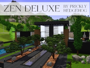 Sims 3 — Zen Deluxe by Prickly_Hedgehog — Move your sims into this luxurious abode tout de suite to have them experience