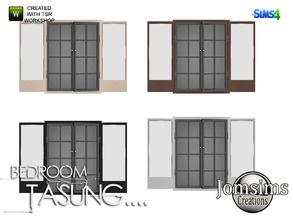 Sims 4 — tasung dresser with glass deco by jomsims — tasung dresser with glass deco