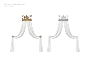 Sims 4 — [Princess Bedroom] - bed canopy transparent by Severinka_ — Transparent canopy for bed From the set 'Princess