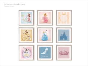 Sims 4 — [Princess Bedroom] - Princess paintings by Severinka_ — Disney Princess paintings From the set 'Princess