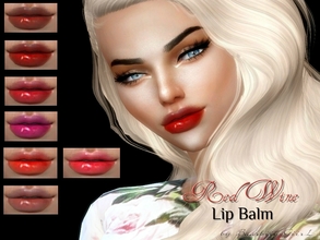 Sims 4 — Red Wine Lip Balm by Baarbiie-GiirL — - this lipstick works with ALL Skins - this set have 22 colors - looks