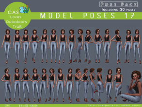 Sims 4 — Model poses 17 Posepack and CAS by HelgaTisha — Model poses 17 Pose pack - Including 30 poses - 8 paired version