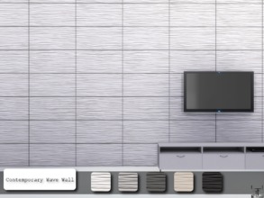 Sims 4 — Contemporary Wave Wall by Torque3 — These contemporary wave walls are a nice addition to your