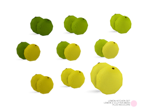 Sims 4 — Lemon 2 Clutter Mesh by DOT — Lemon 2 Clutter Mesh by DOT of The Sims Resource