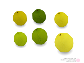 Sims 4 — Lemon 1 Clutter Mesh by DOT — Lemon 1 Clutter Mesh by DOT of The Sims Resource