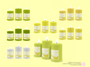 Sims 4 — Lemon Candle Light Mesh by DOT — Lemon Candle Light Mesh by DOT of The Sims Resource