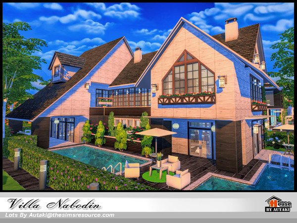 Sims 4 — Villa Nabodin by autaki — Villa Nabodin Medium modern house for you simmies. It has - Living room - kitchen and