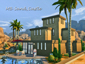 Sims 4 — MB-Sand_Castle by matomibotaki — Solid family home, defy every sand storm and take care of every famiy member.