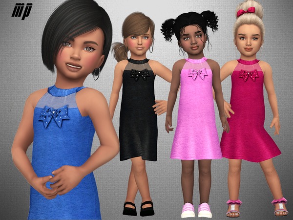 Sims 4 — MP Toddler Amy's Summer Dress by MartyP — Dress for toddler girls. ~For Toddler girls only. ~10 colors ~CAS
