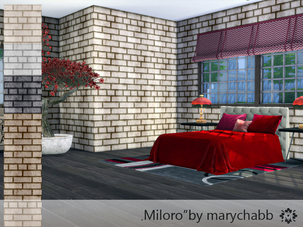 Sims 4 — Miloro. by marychabb — Kategory : stone Walls : 4 colors