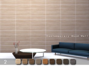 Sims 4 — Contemporary Wood Wall 2 by Torque3 — These contemporary wood walls are a perfect addition to your