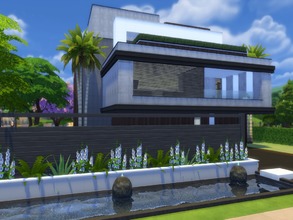 Sims 4 — Casillia by Suzz86 — Modern Home featuring kitchen with breakfast bar ,dining area,and 2 livingrooms. 3 bedroom,