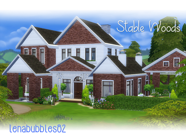 Sims 4 — Stable Woods by LenaSimsHomes — Lovely two story house for your sim family Kept it simple Very little CC used 3