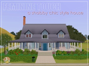 Sims 3 — Feminine Touch: A Shabby Chic Style House by PotatoCorgi — Looking for a house that screams country? This house