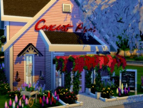 Sims 4 — SLRN Flower Shop by Whatthewoohoo — Cute little fully stocked ready to open flower shop for your entrepreneurial