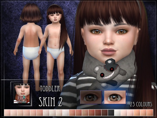 Sims 4 — Toddler Skin 2 - asian version by RemusSirion — update 2023-06-10: enabled for infants A new skin for toddler