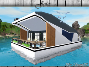 Sims 3 — Joia by srgmls23 — A pretty house boat for your sims ... In a different style and form, from my other boats ...