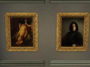 Sims 4 — Hogwarts's principals paintings by MichaelDiPuorto — Paintings of Albus Dumbledore and Severus Snape for every