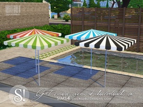 Sims 4 — Like a Sunday parasol for tables by SIMcredible! — by SIMcredibledesigns.com available at TSR 4 colors