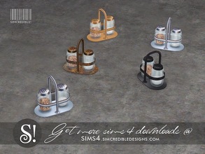 Sims 4 — Like a Sunday spice cruet by SIMcredible! — by SIMcredibledesigns.com available at TSR 4 colors variations