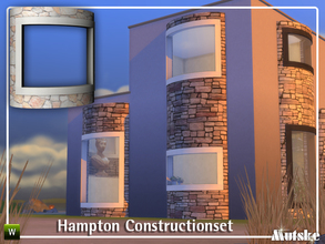 Sims 4 — Hampton Constructionset by Mutske — This new constructions set contains windows for all 3 wall heights! It also