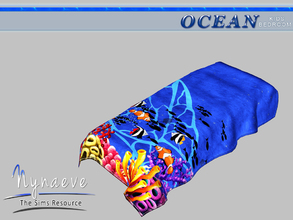 Sims 3 — Ocean Kids Blanket by NynaeveDesign — Ocean Kids Bedroom - Blanket Located in: Decor - Rugs Price: 53 Tiles: 1x3