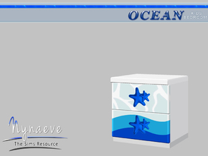 Sims 3 — Ocean Kids Nightstand by NynaeveDesign — Ocean Kids Bedroom - Nightstand Located in: Surfaces - End Tables