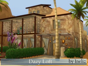 Sims 4 — Dazy Loft by Ineliz — A modern house for a small family with kids. 