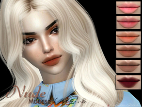 Sims 4 — Nude Mousse Lipstick by Baarbiie-GiirL — - this lipstick works with ALL Skins - this set have 11 colors - looks