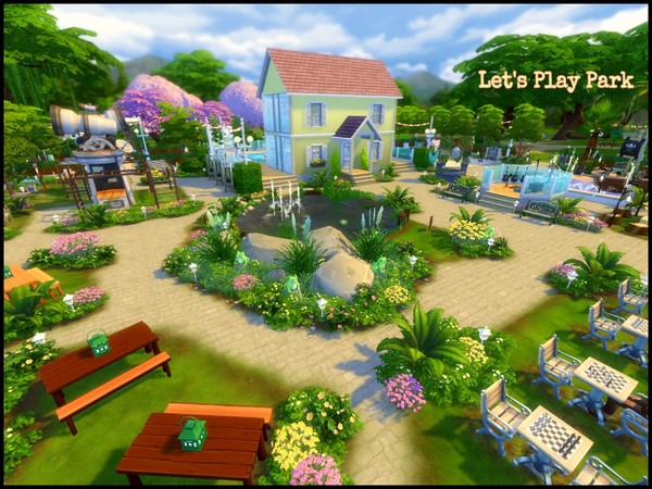 Sims 4 — Let's Play Park by Sparky — Let's Play Park - A Large family park with lots of fun things for your Sims to do.