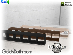 Sims 4 — goldis misc deco shelf for sink by jomsims — goldis misc deco shelf for sink