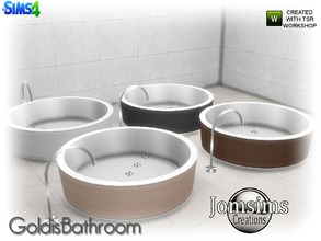 Sims 4 — goldis bathtub by jomsims — goldis bathtub round. sims touch litle when he go to bath