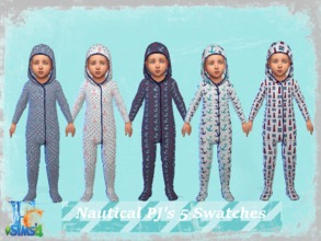 Sims 4 — Nautical PJ'S  by erickiacoleman2 — - 5 Beautiful Swatches for your Beautiful Baby Boy - Base Game Safe - Can be