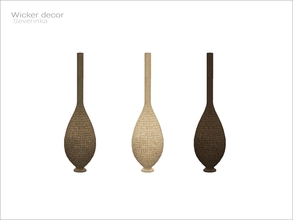 Sims 4 — Wicker long vase by Severinka_ — Wicker vase with long neck Build / Buy category: Decor / Miscellaneous 3 colors