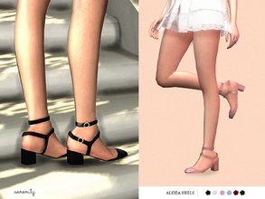 Sims 4 — Alexa Heels by serenity-cc — - custom thumbnail - 6 swatches 
