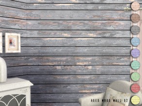 Sims 4 — Aged Wood Wall 02 by Torque3 — These aged wood walls provide a weathered look to your builds, the paint hasn't