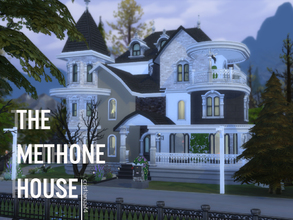 Sims 4 — The Methone House by cristianaaf4 — A great Victorian house made for vampires. It has beautiful backyard with