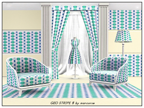 Sims 3 — Geo Stripe 5_marcorse by marcorse — Geometric pattern - geometric elements in a vertical striped design in pink