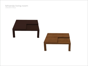 Sims 4 — [MirandaLivingroom] coffee table by Severinka_ — Coffee table square From the set 'Miranda livingroom' Build /