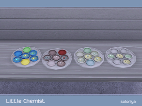 Sims 4 — Little Chemist Petri Dishes by soloriya — Petri dishes with bacteria. Part of Little Chemist set. 4 color