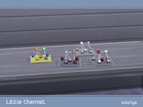Sims 4 — Little Chemist Biomodel by soloriya — Biomodel of atoms. Part of Little Chemist set. 4 color variations.