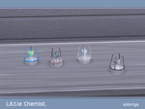 Sims 4 — Little Chemist Chemical Burner by soloriya — Glass chemical burner. Part of Little Chemist set. 4 color