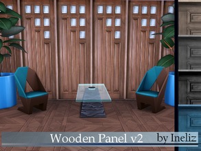 Sims 4 — Wooden Panel v2 by Ineliz — A set of wooden panels in different colors.