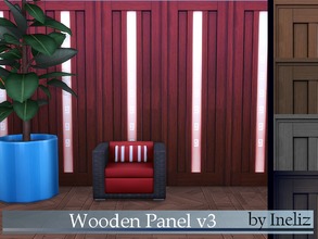 Sims 4 — Wooden Panel v3 by Ineliz — A set of wooden panels in different colors.