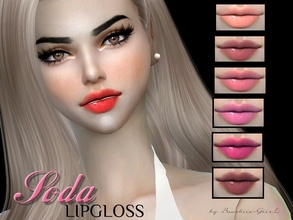Sims 4 — Soda Lipgloss by Baarbiie-GiirL — - this lipgloss works with ALL Skins - this set have 16 colors (nude, red,