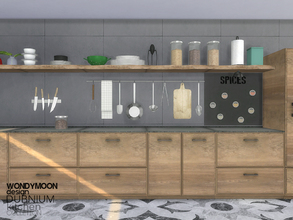 Sims 4 — Dubnium Kitchen Decorations by wondymoon — - Dubnium Kitchen Decorations - Wondymoon|TSR - Creations'2017 - Set