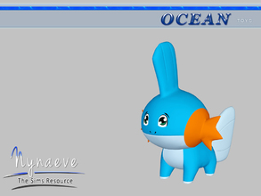 Sims 3 — Mudkip by NynaeveDesign — Ocean Toys - Mudkip Located in: Kids - Toys Price: 53 Tiles: 0.5x0.5 Re-colorable: yes